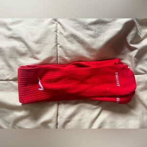Nike Dri-fit red baseball socks